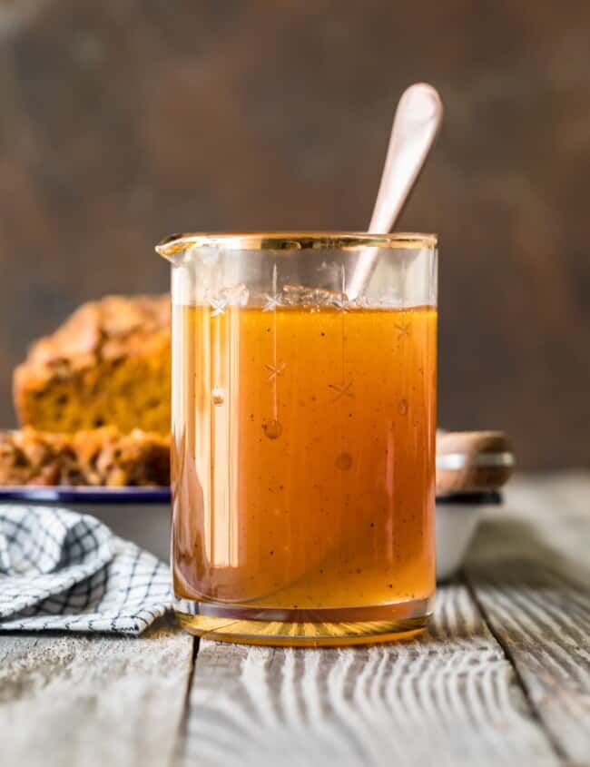 apple cider sauce in jar