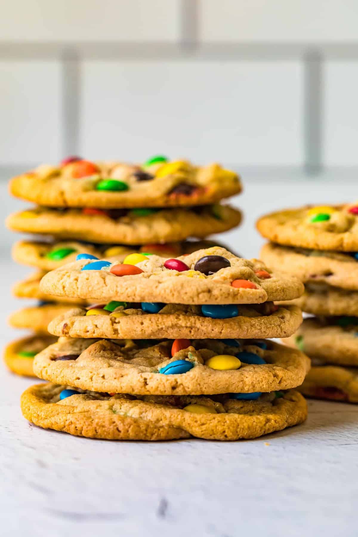 A stack of cookies