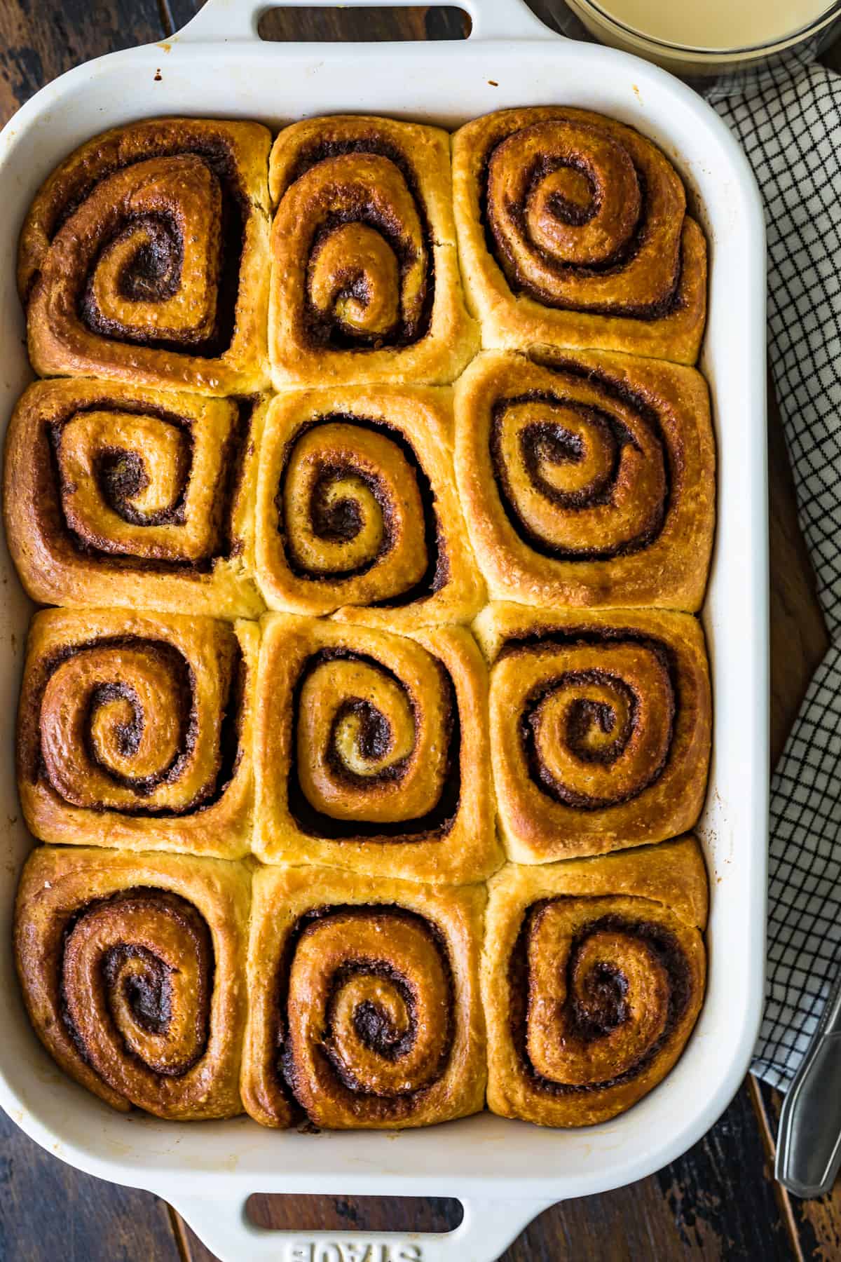 Homemade Cinnamon Rolls before being iced