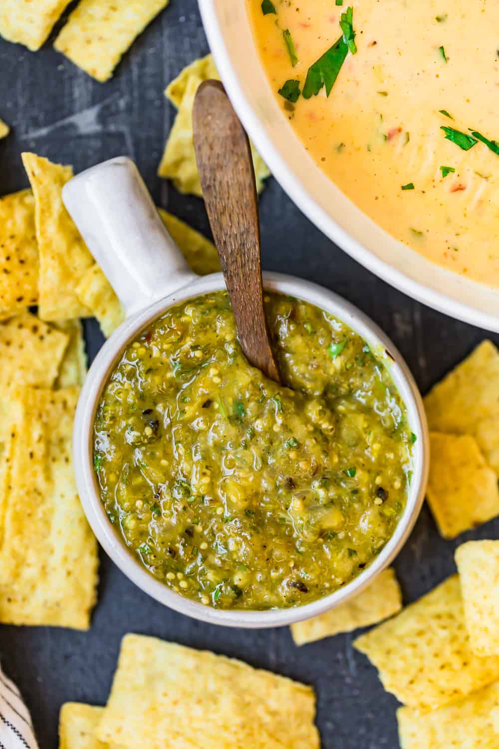 bowl of dip with spoon 