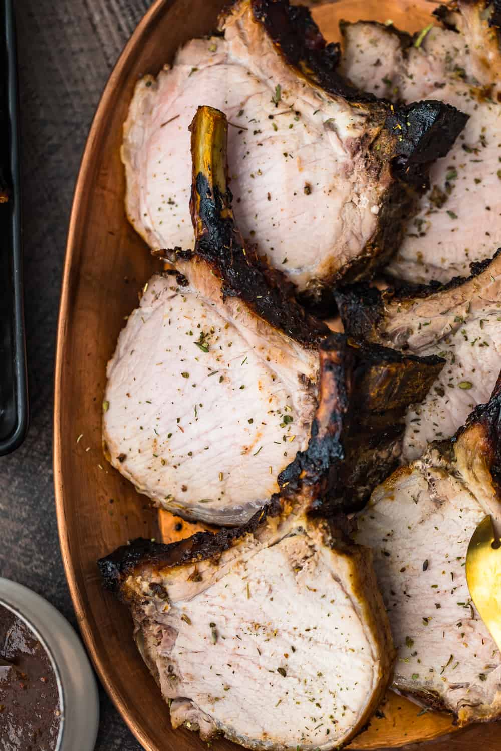 tray of pork chops