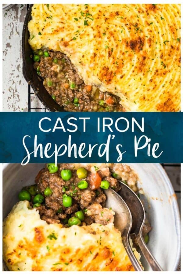 cast iron cottage pie pinterest image