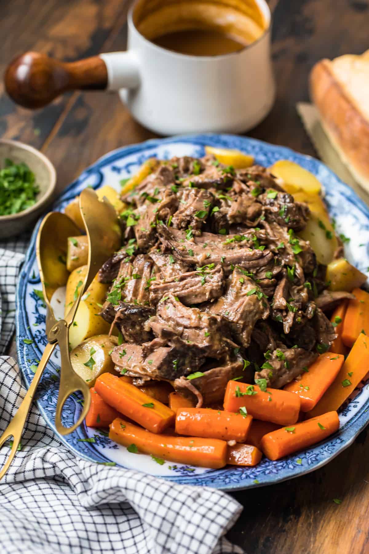 carrots potatoes and pot roast