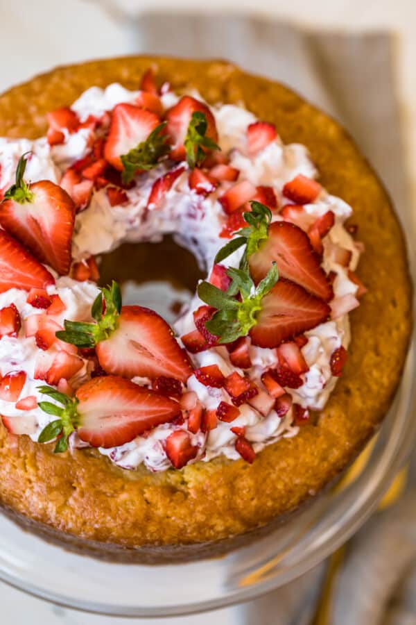 Overhead shot of the Kentucky butter cake