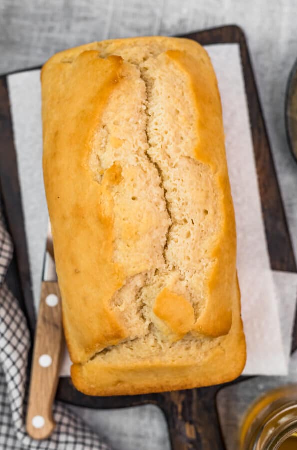 top down shot of Easy Beer Bread