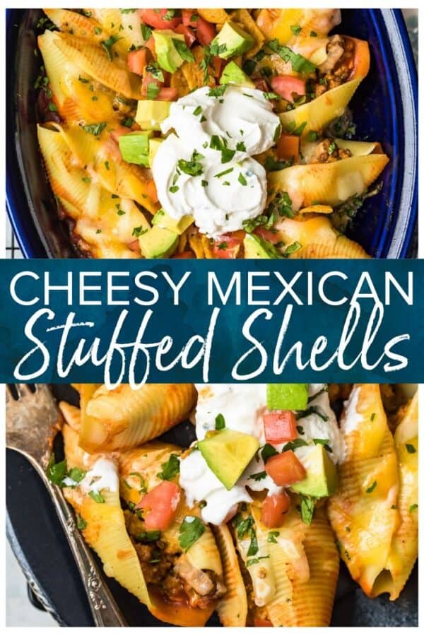 mexican stuffed shells pinterest image