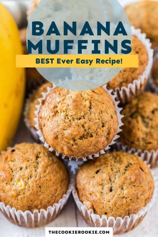 banana muffins pinterest collage