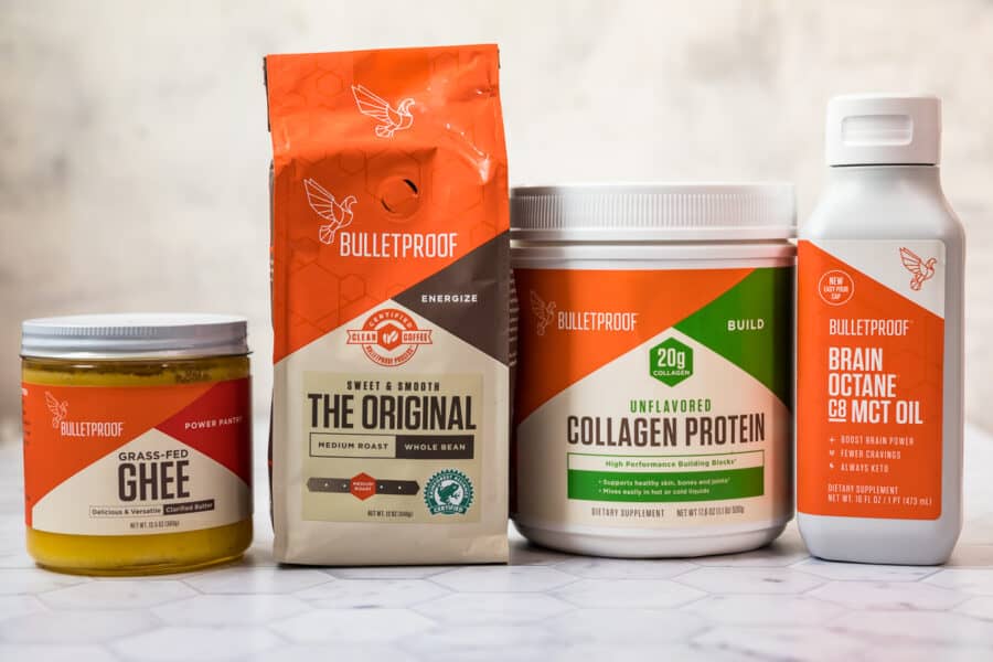 ingredients to make bulletproof coffee