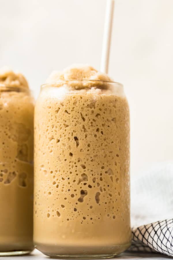 up close image of bulletproof coffee smoothie