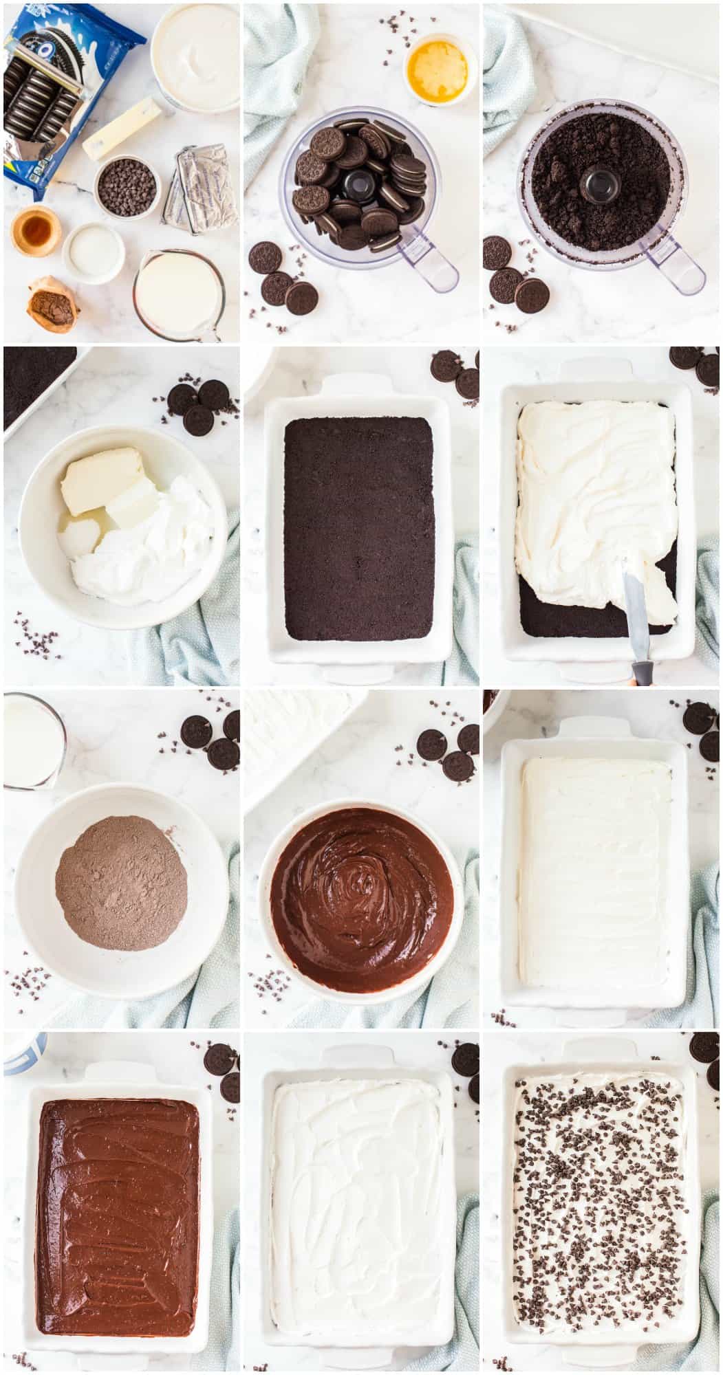 step by step photos of how to make chocolate lasagna