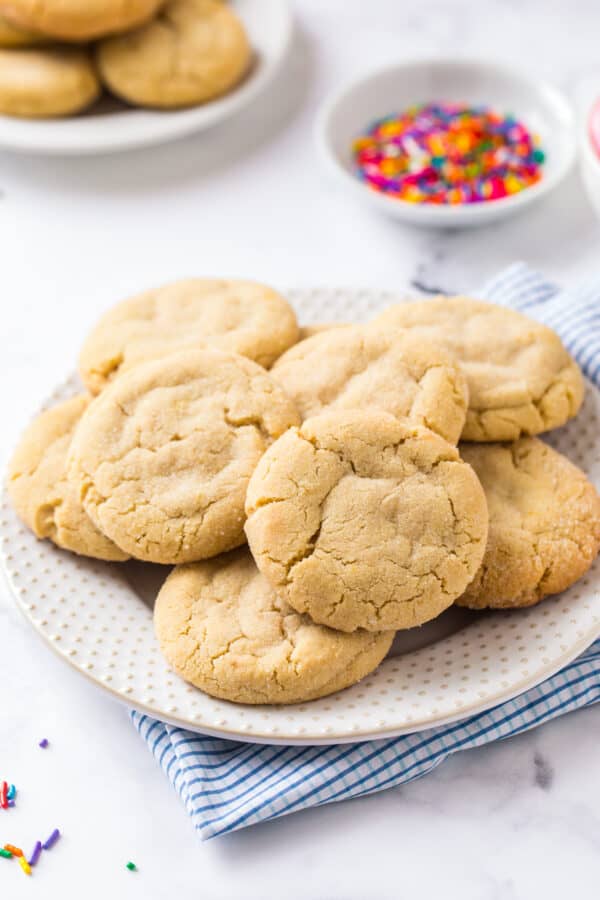 sugar cookies on plate