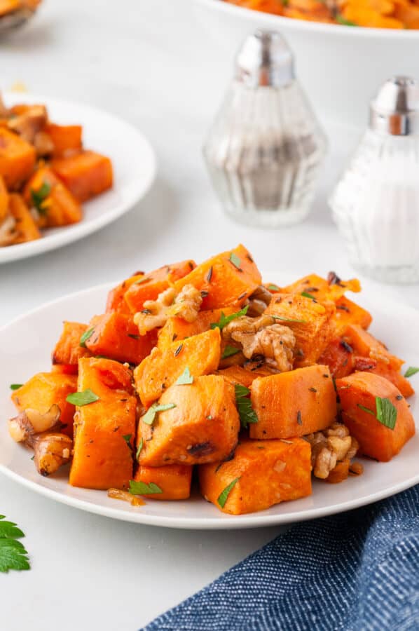 side image of sweet potatoes in bowls