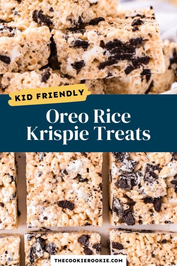 oreo rice krispie treats pinterest collage