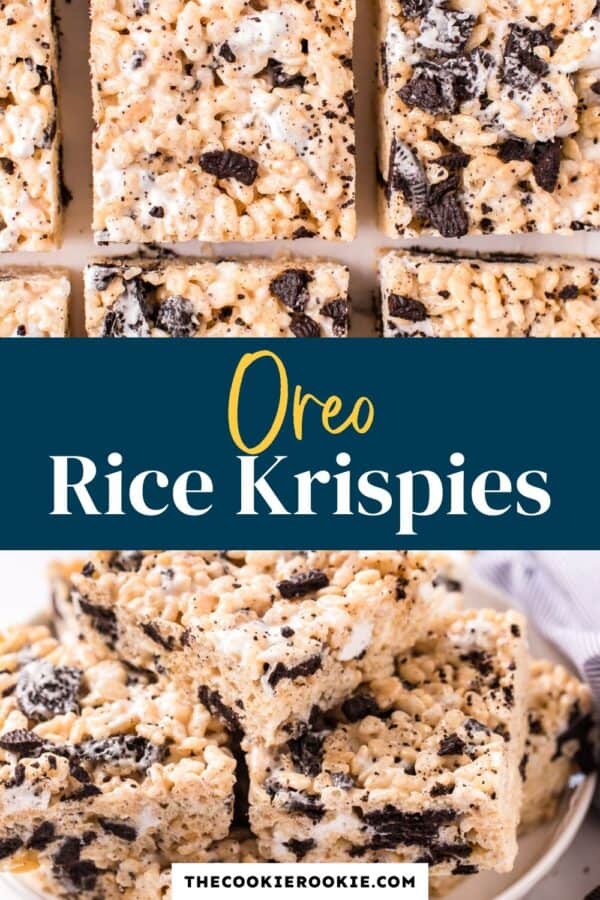 oreo rice krispie treats pinterest collage