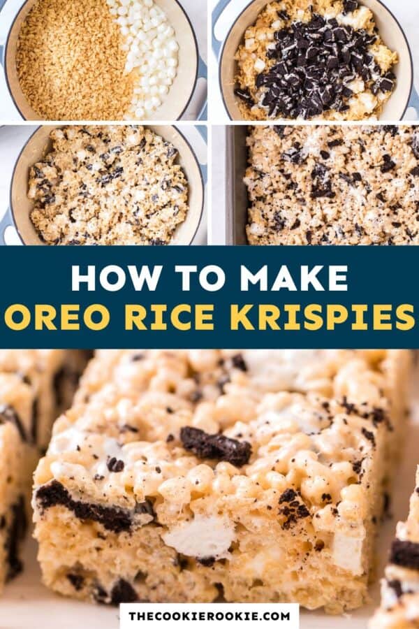 oreo rice krispie treats pinterest collage