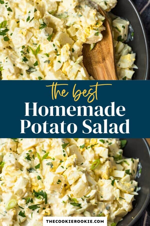 classic potato salad pinterest collage