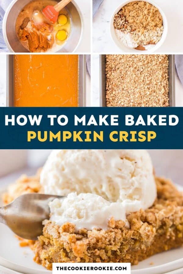 pumpkin crisp pinterest collage