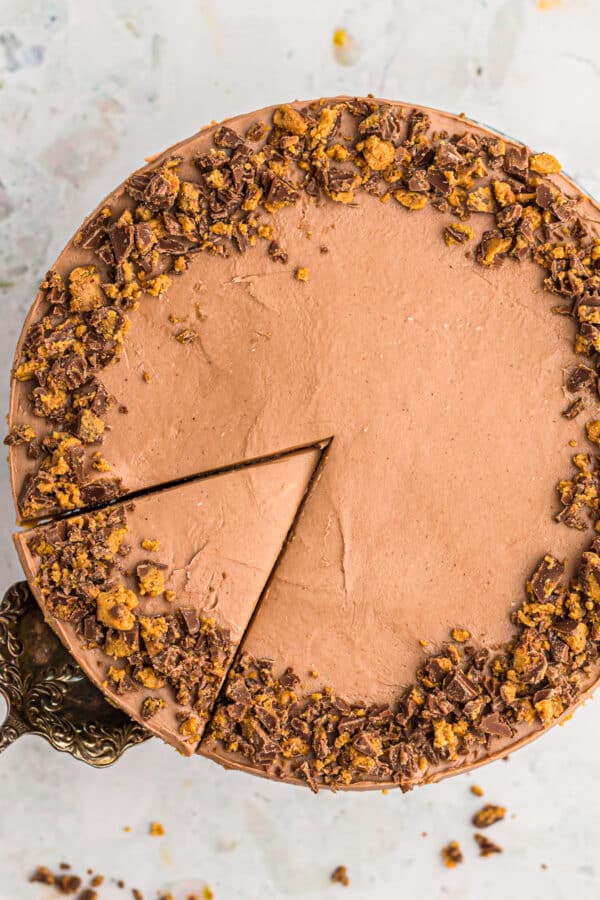 peanut butter chocolate no bake cheesecake