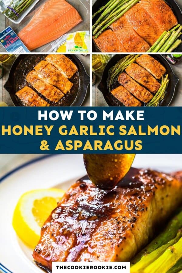 honey garlic salmon and asparagus pinterest