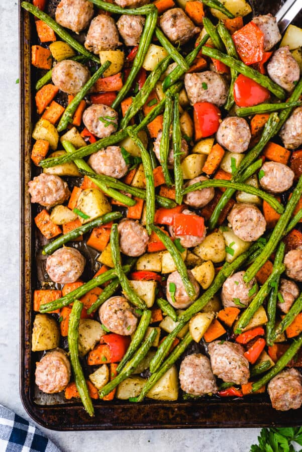 Italian Sausage Sheet Pan Dinner