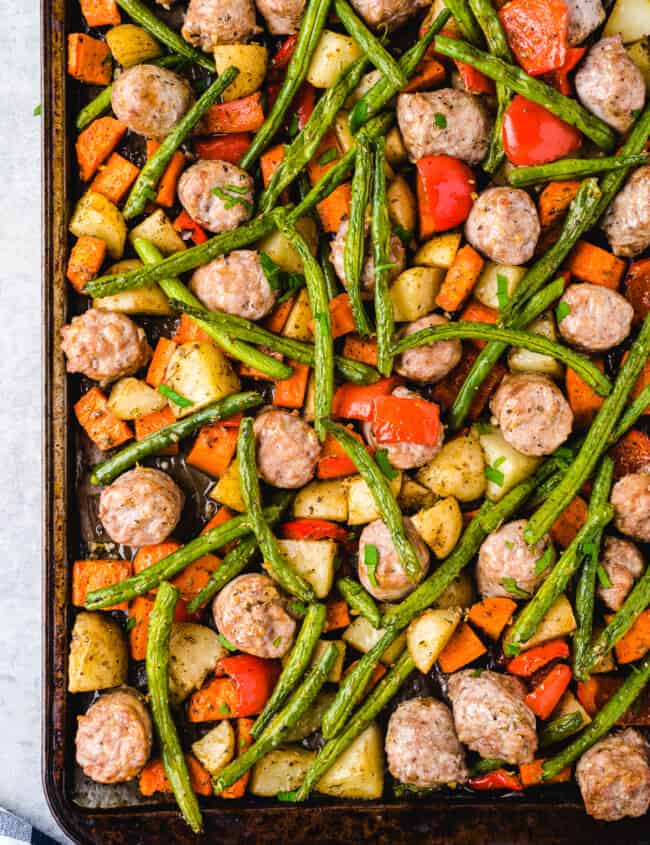 Italian Sausage Sheet Pan Dinner