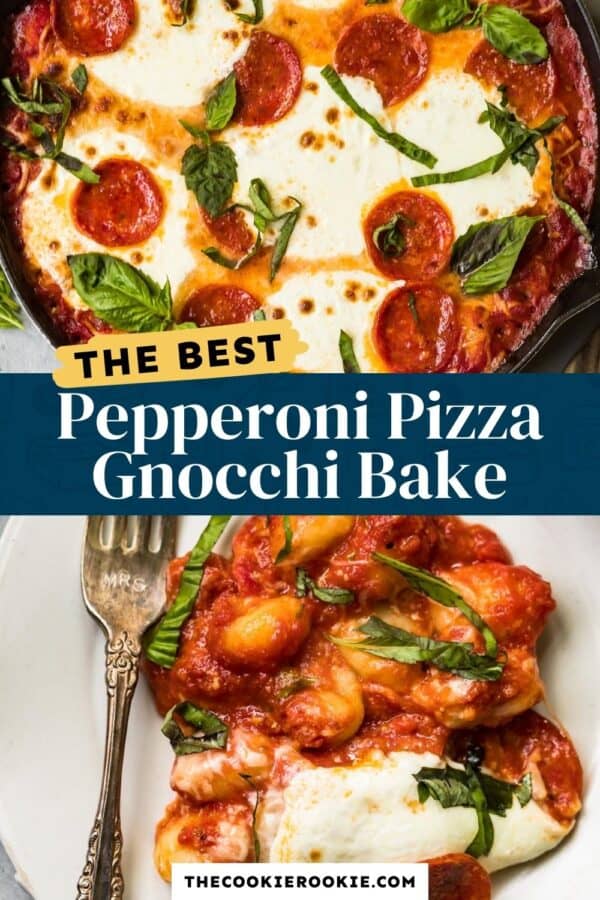 pepperoni pizza gnocchi bake pinterest