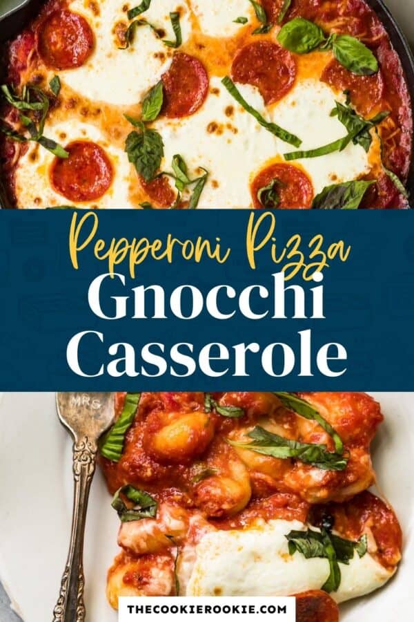 pepperoni pizza gnocchi bake pinterest