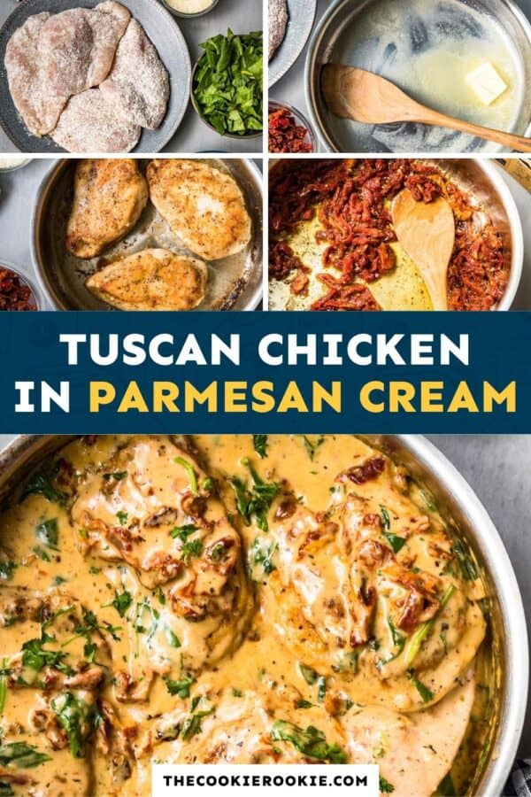 tuscan chicken in parmesan cream sauce pinterest