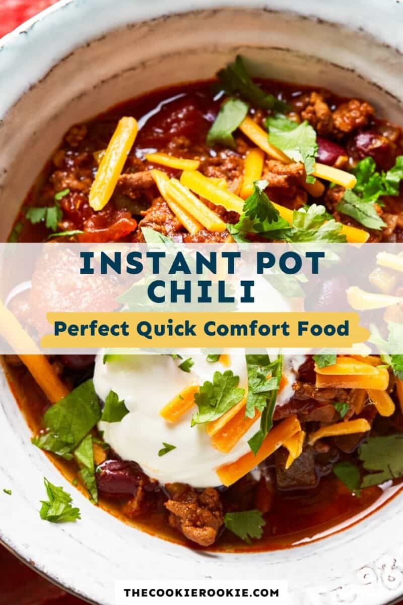 instant pot chili pinterest