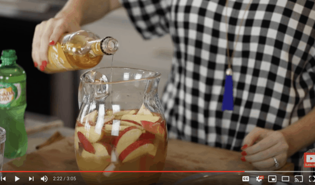 apple pie sangria youtube screenshot