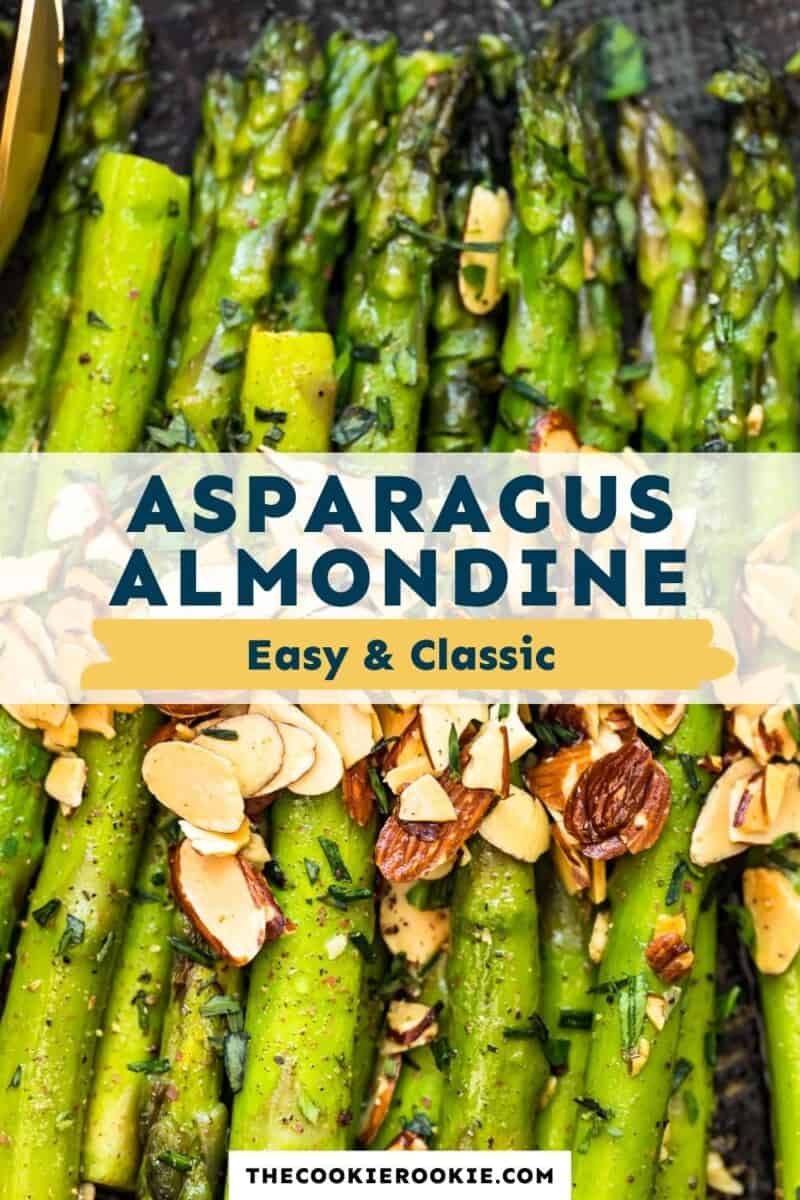 asparagus almondine pinterest collage