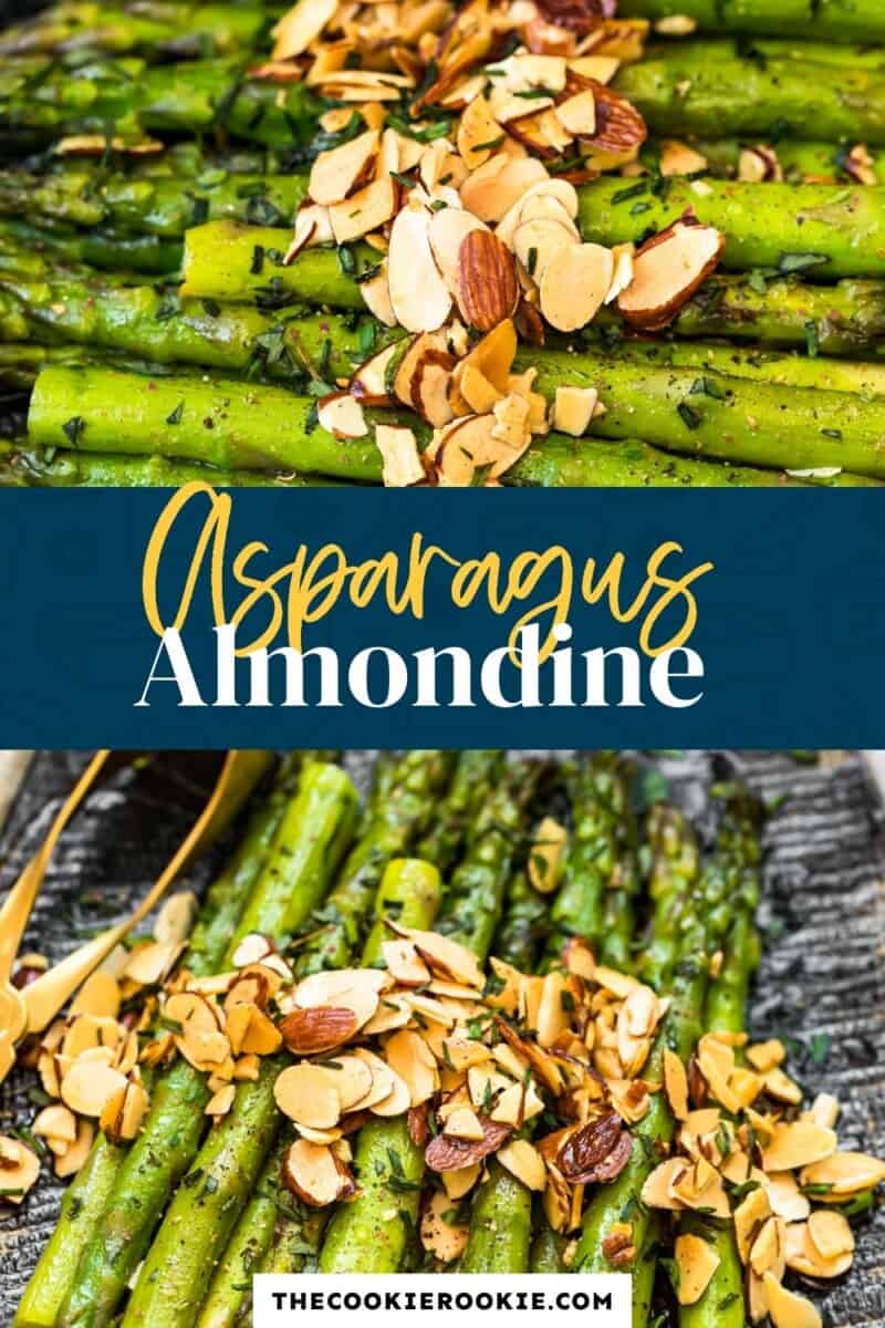 asparagus almondine pinterest collage