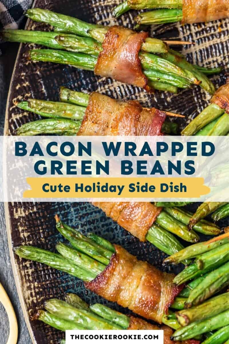 bacon wrapped green bean bundles pinterest