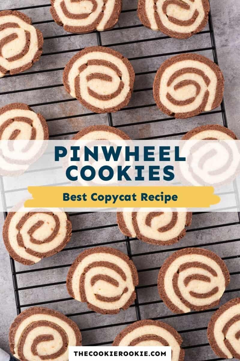 chocolate vanilla pinwheel cookies pinterest