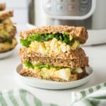 egg salad sandwiches made in instant pot