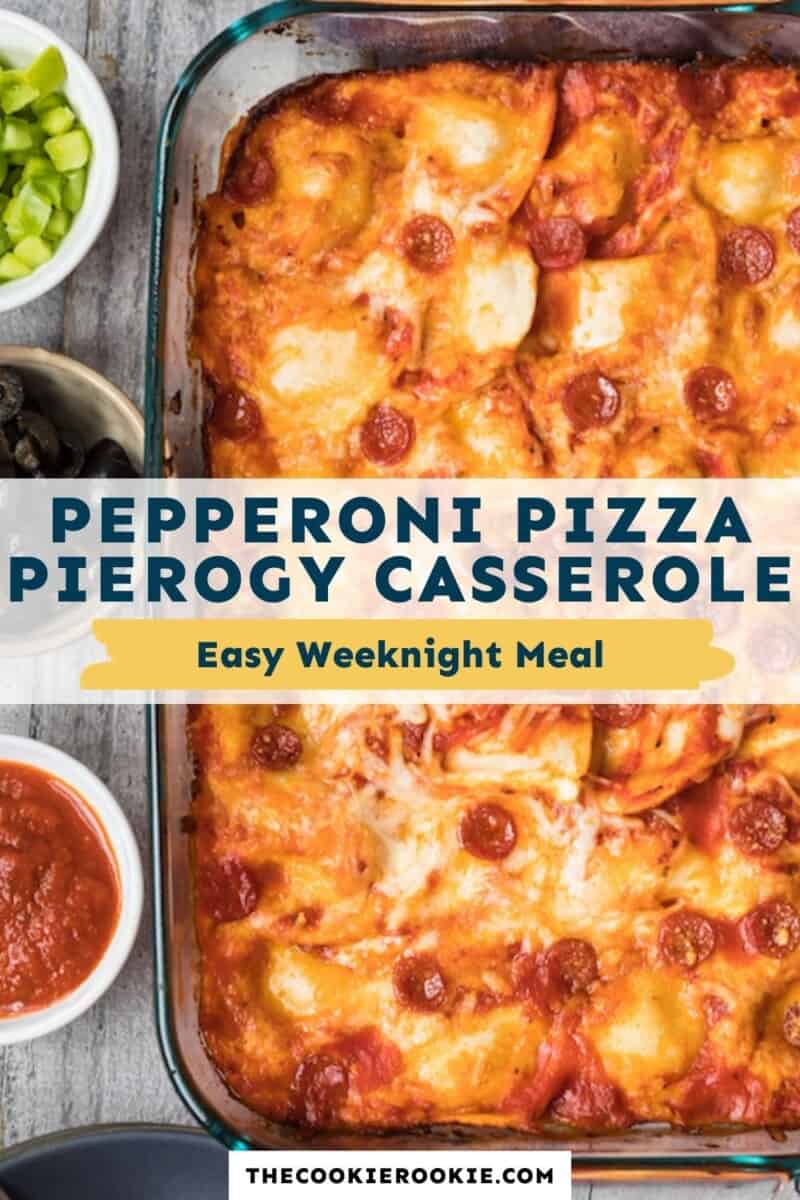 pepperoni pierogy pizza casserole pinterest