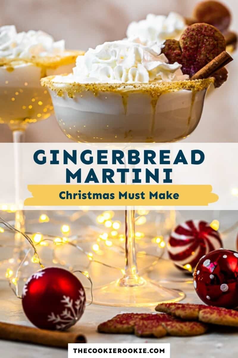 gingerbread martini pinterest collage