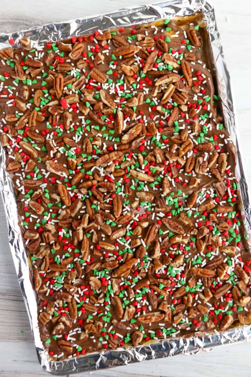 christmas crack on sheet pan