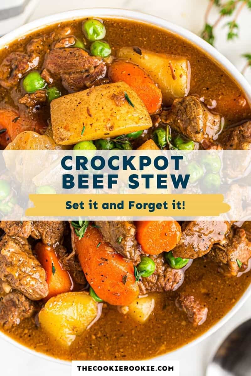 crockpot beef stew pinterest collage