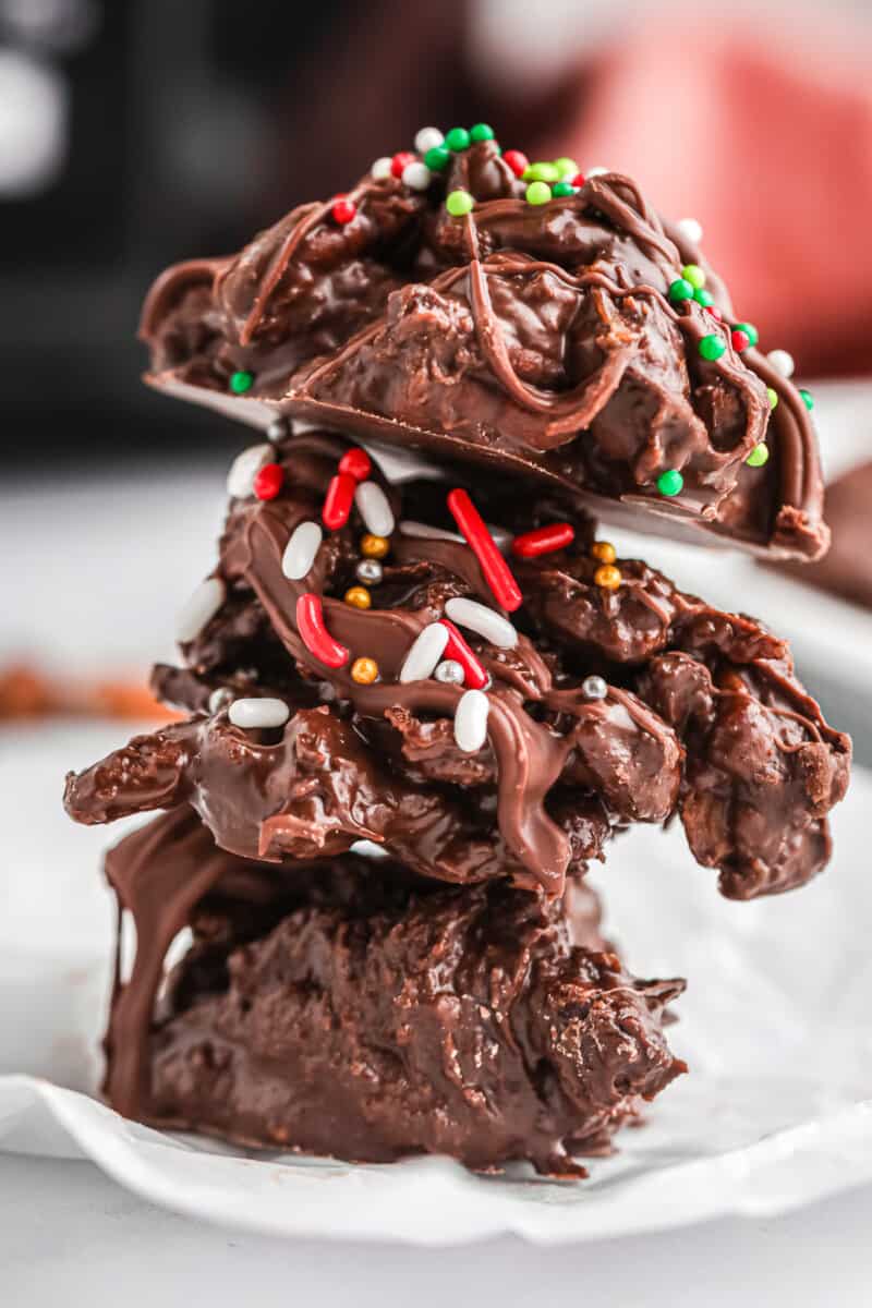 stacked crockpot candy