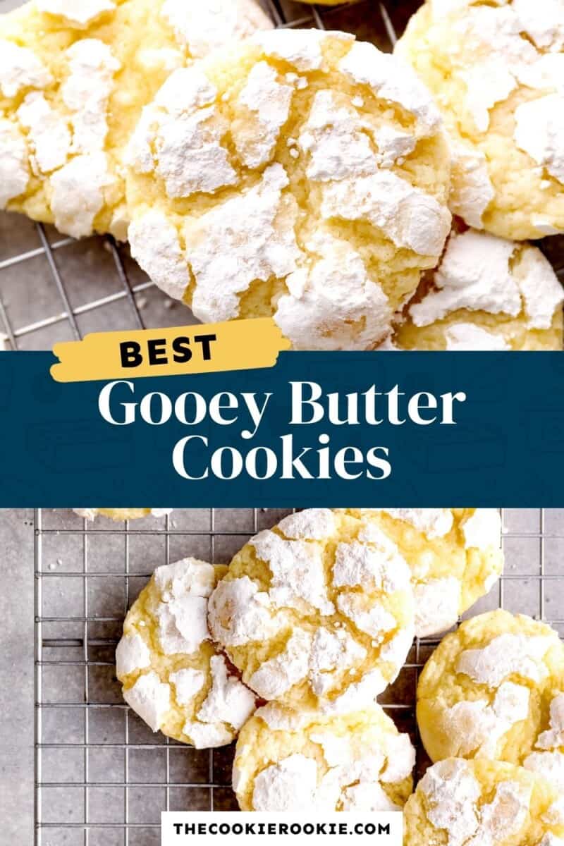 gooey butter cake cookies pinterest collage