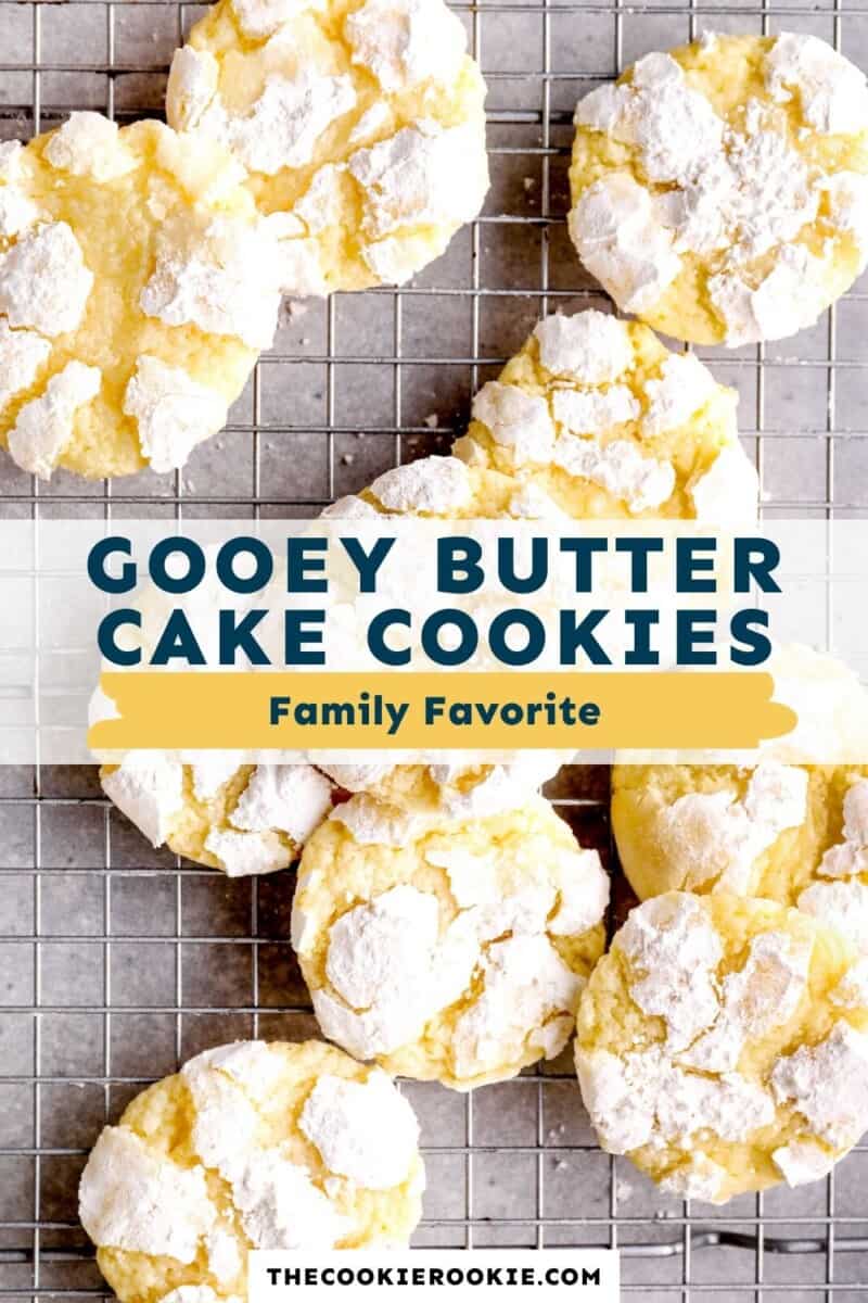 gooey butter cake cookies pinterest collage