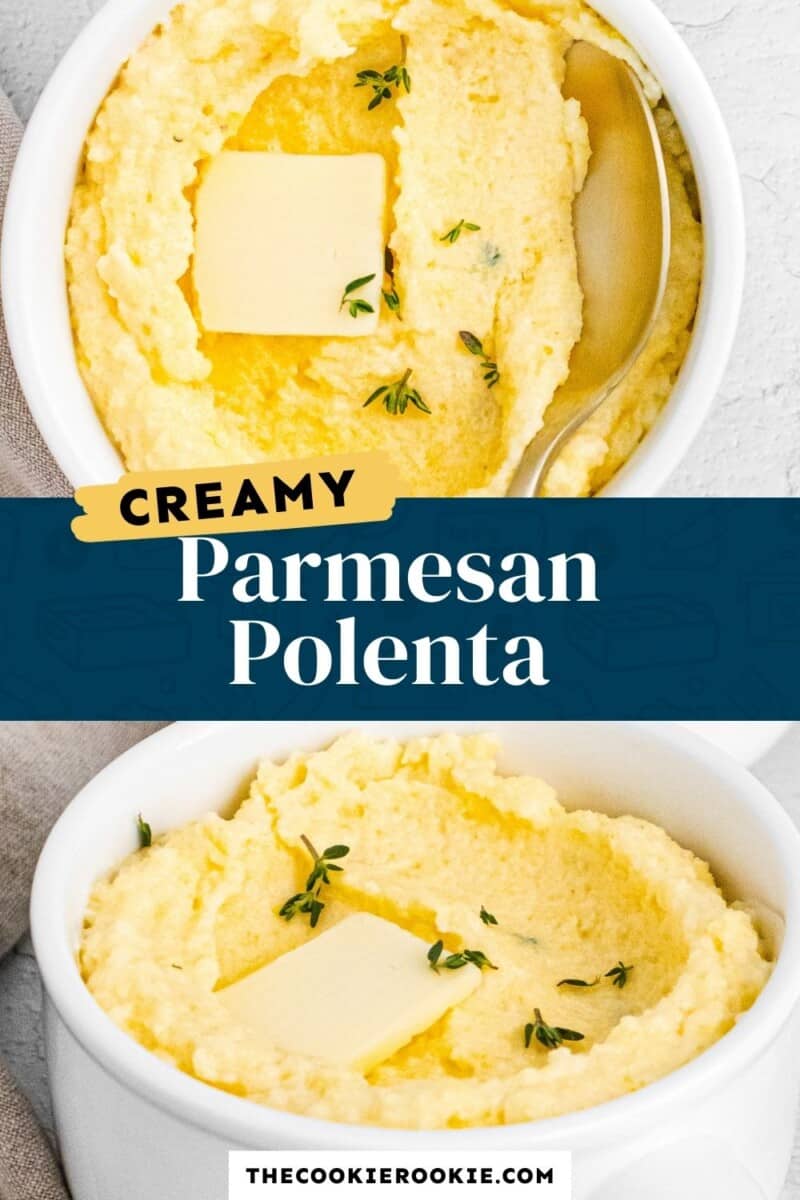 parmesan polenta pinterest collage