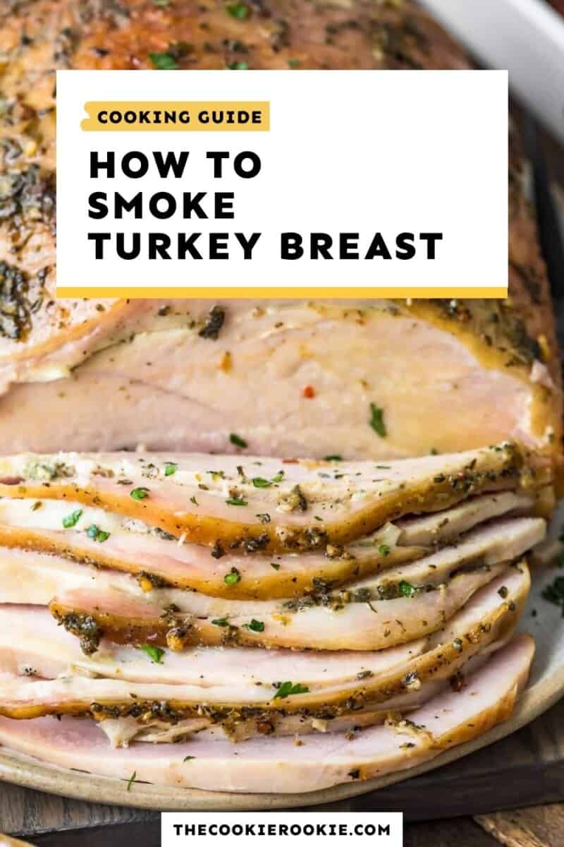 smoked turkey breast pinterest collage