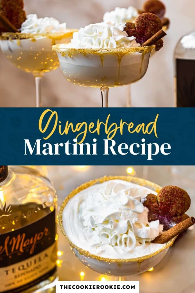 gingerbread martini pinterest collage