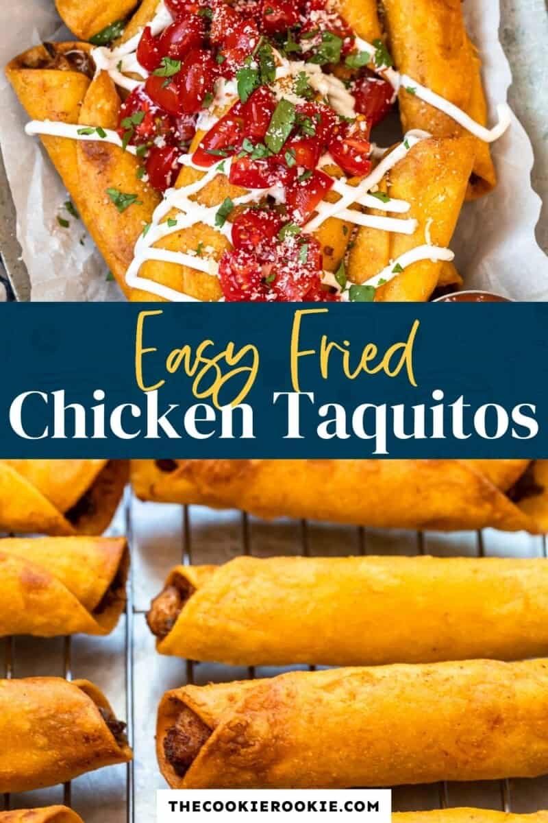 Easy chicken taquitos.