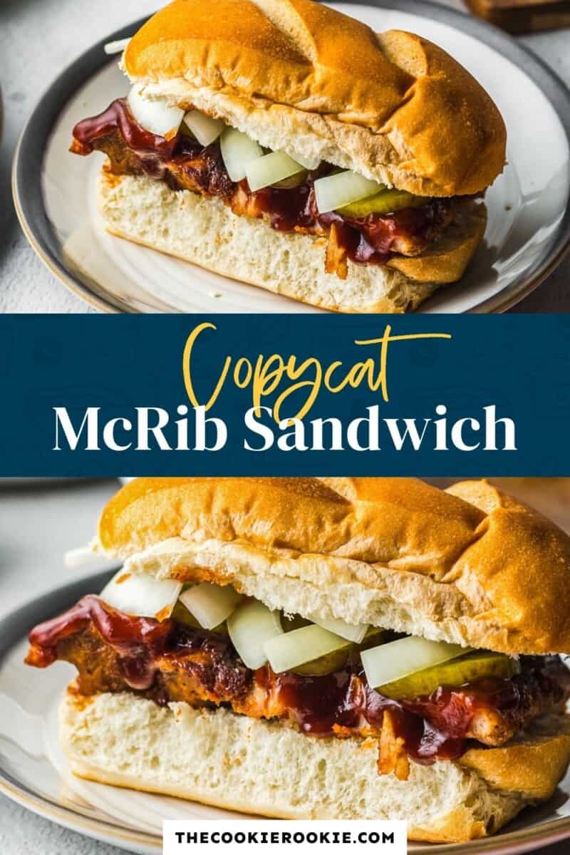 copycat mcrib sandwich pinterest collage