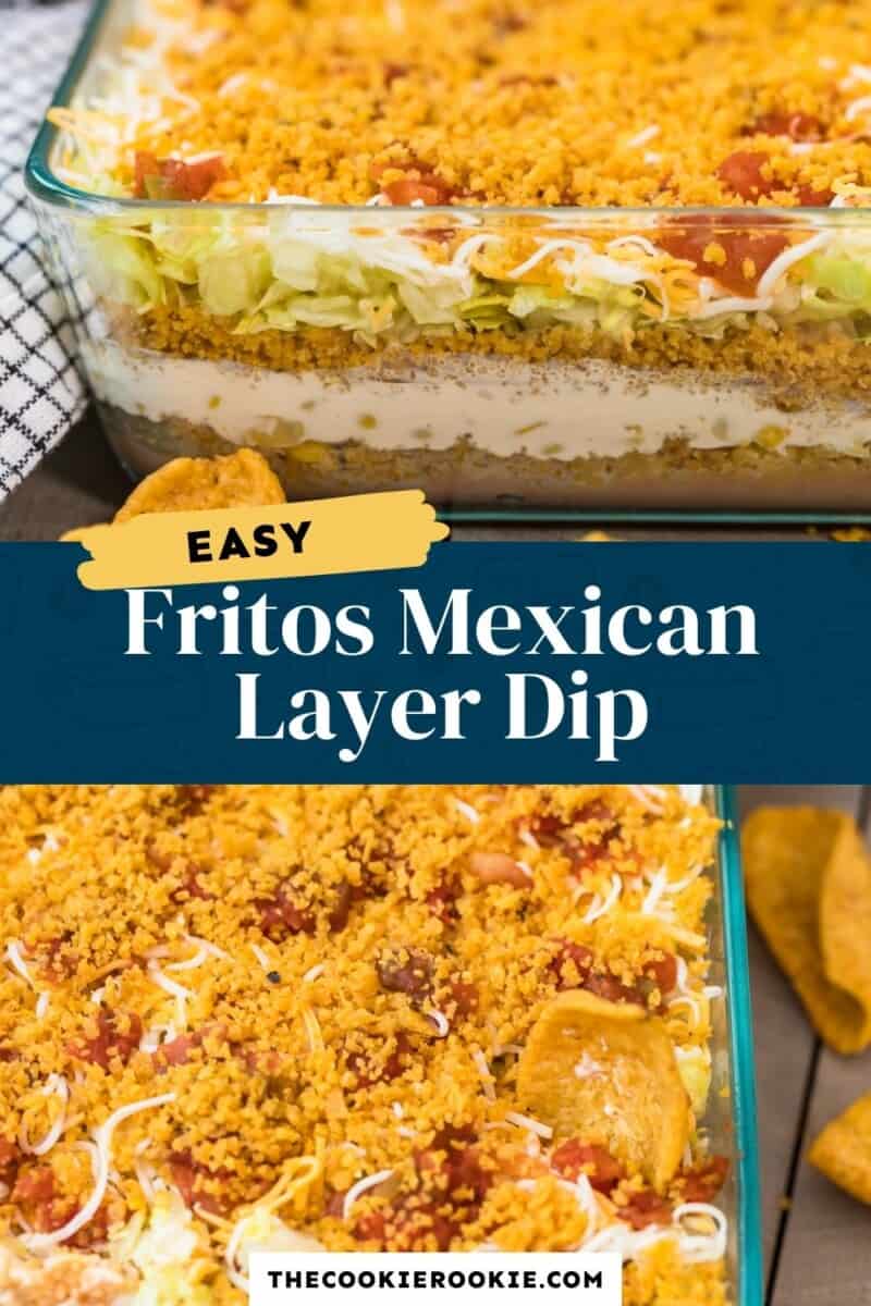 fritos mexican layer dip pinterest collage