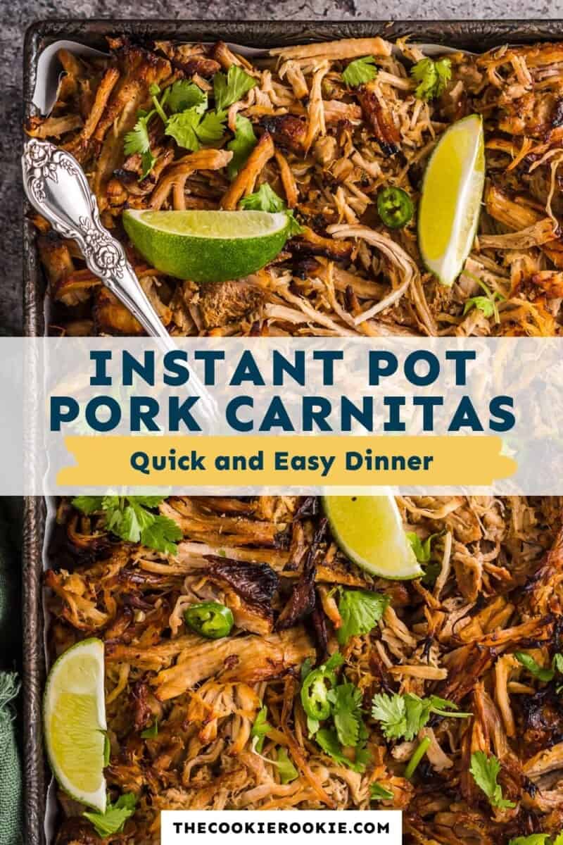 instant pot carnitas pinterest collage