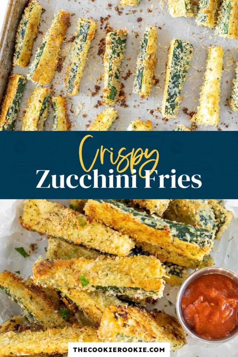 zucchini fries pinterest collage